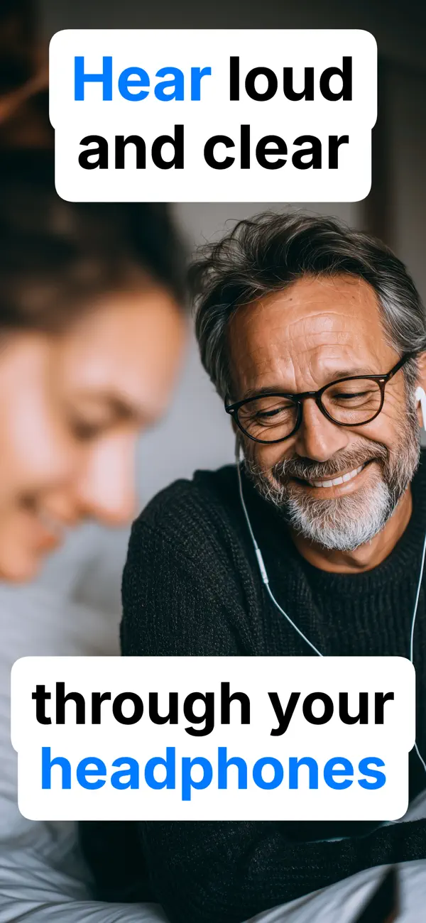 Myohren: Amplify Hearing Aid Amplificación potente y ajustable feature screenshot