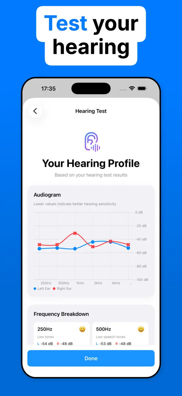 Myohren: Amplify Hearing Aid Privacidade em primeiro lugar feature screenshot