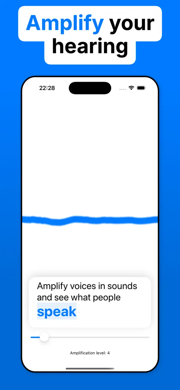 Myohren: Amplify Hearing Aid Anlık yazı dökümü feature screenshot